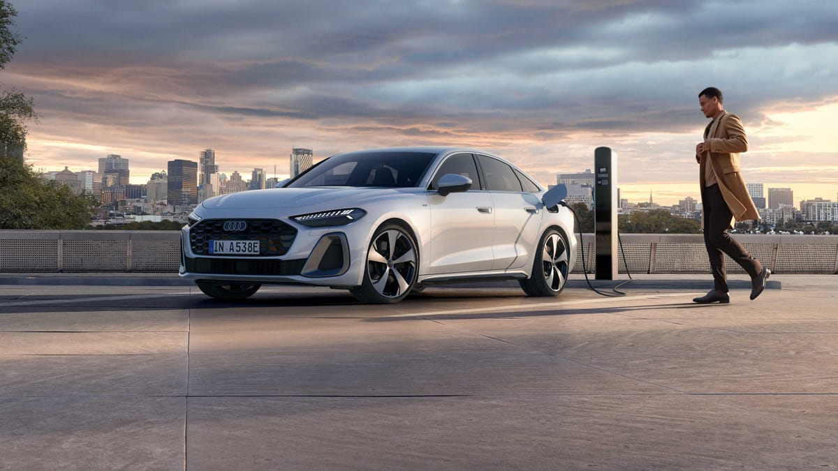 El Audi A5 e-hybrid se viene arriba, 100 km eléctricos, empuje, y etiqueta 0 a la cara