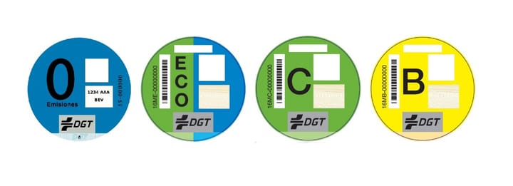 DGT y sus pegatinas, reparto de colores en modo heavy