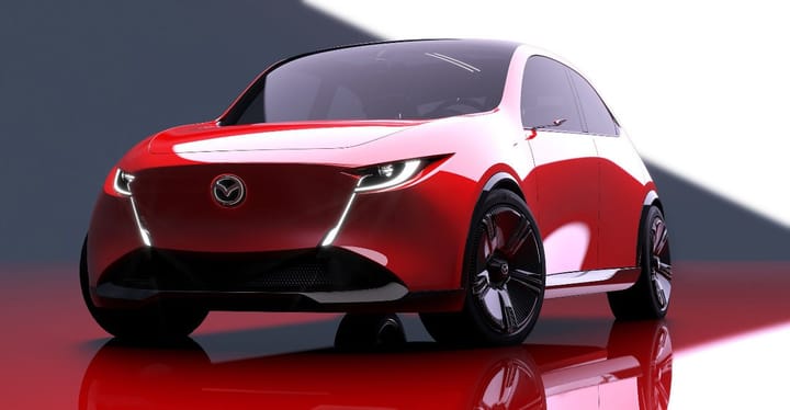 Mazda Vision X-Compact: 3,83m, cero pantallas y una IA empática para retar al Renault 5